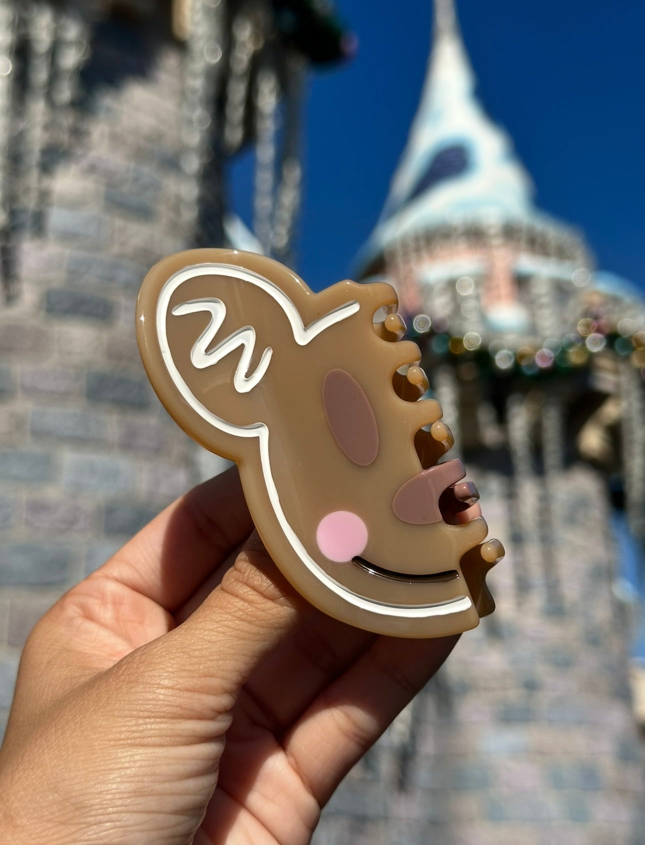 Gingerbread Hair Claw Clip (RTS)